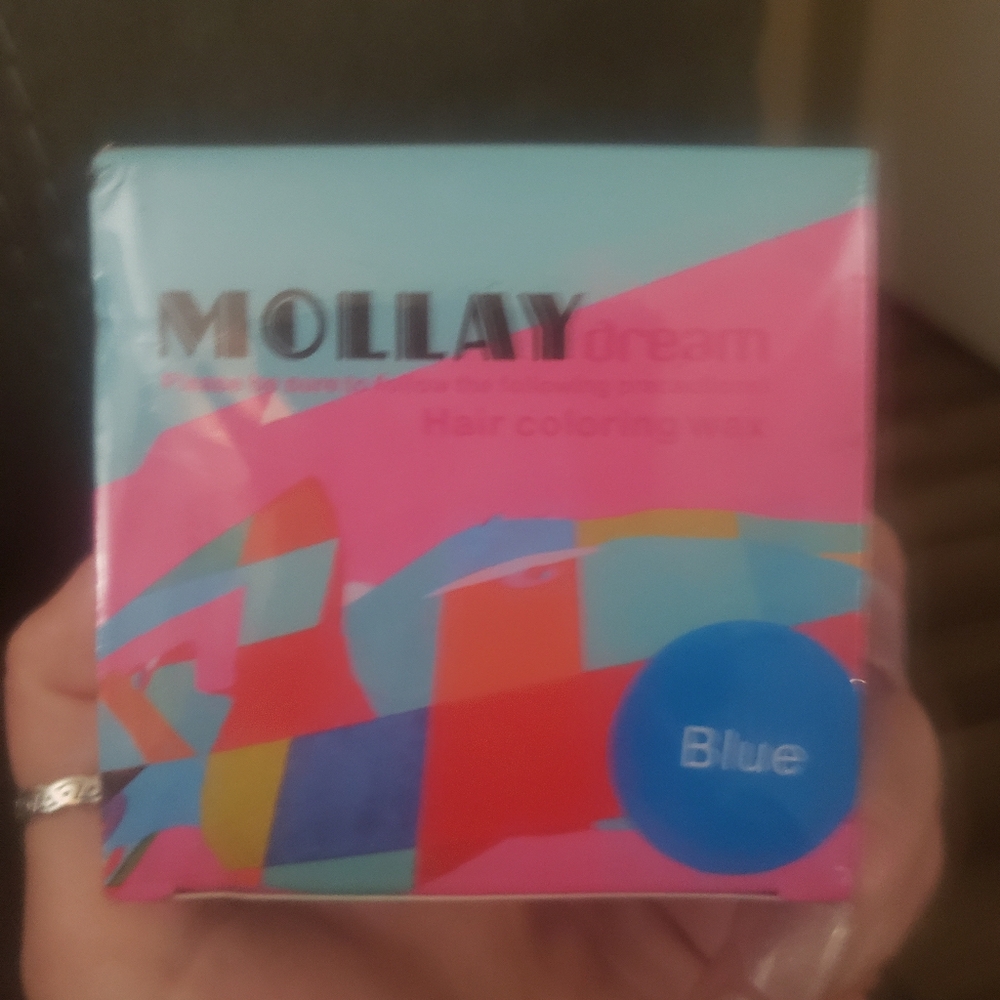 Hair color wax BLUE